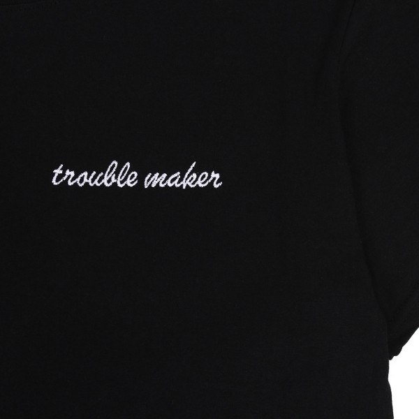 Trouble-Maker-Black-T-Shirt-Close-Up-600x600