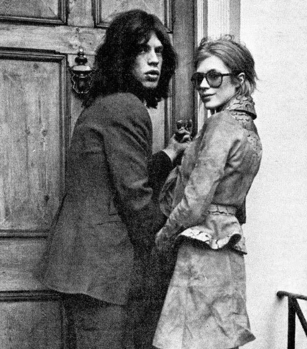 Cool couple Marianne Faithfull & Mick Jagger rockandfiocc