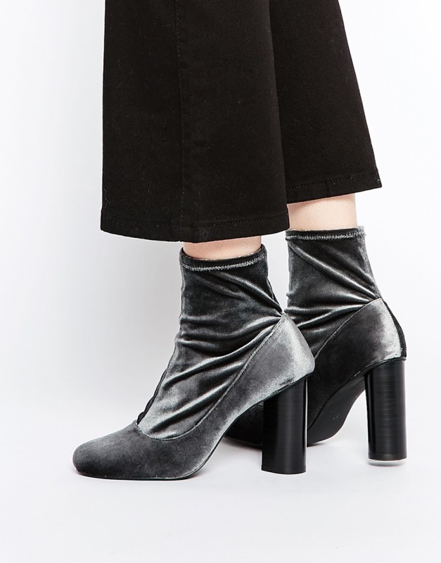 senso sonia velvet stretch heeled ankle boots
