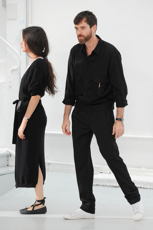 Sarah-Linh-Tran-and-Christophe-Lemaire-at-Lemaire-menswear-SS2015