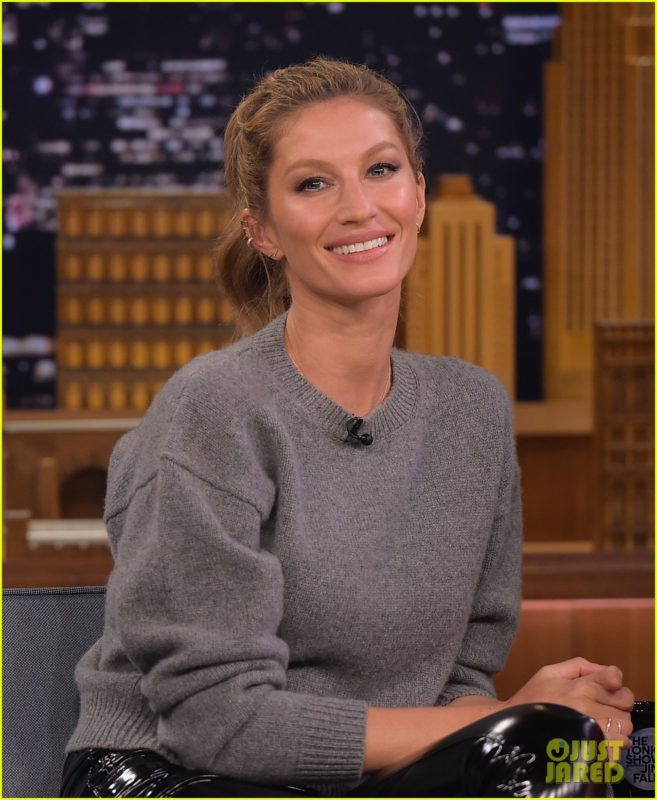 Gisele Bundchen Visits "The Tonight Show Starring Jimmy Fallon"