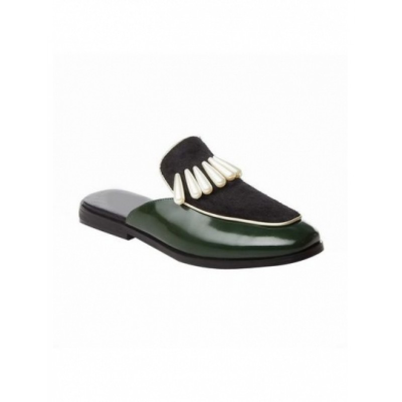 2-buy-street-style-shoes-lelan-pearl-embellished-mules-loafer-green-800x800