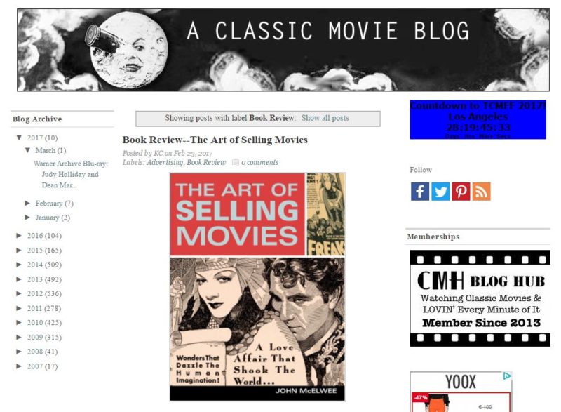 A classic movie blog