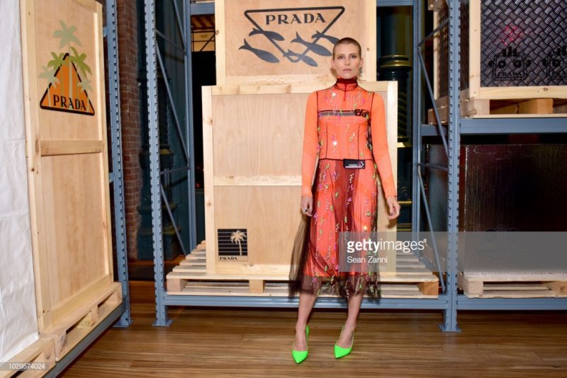 attends the Prada Linea Rossa event at Prada Broadway, NY on Sept. 8, 2018.