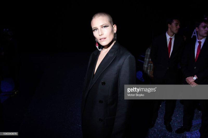PARIS, FRANCE - SEPTEMBER 25: Dree Hemingway attends the ETAM show as part of the Paris Fashion Week Womenswear Spring/Summer 2019 on September 25, 2018 in Paris, France. (Photo by Victor Boyko/Getty Images)
