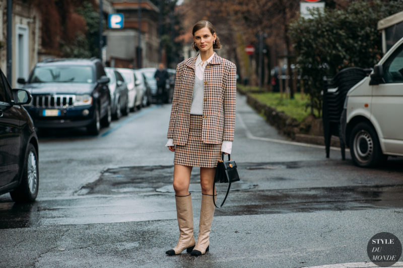Model Giedre Dukauskaite during MFW