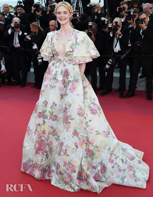 CANNES, FRANCE - MAY 15: Elle Fanning attends the screening of "Les Miserables" during the 72nd annual Cannes Film Festival on May 15, 2019 in Cannes, France. (Photo by Eamonn M. McCormack/Getty Images)