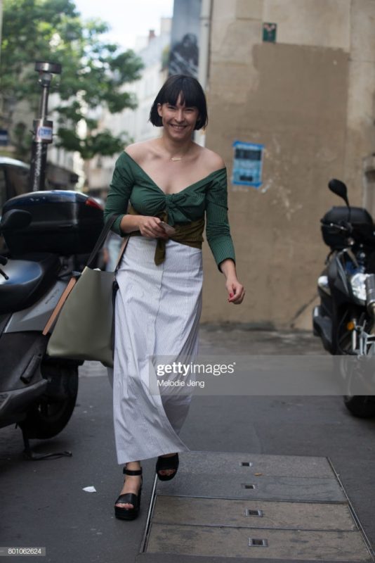 PARIS, FRANCE - JUNE 25: Clara Cornet outside the Thom Browne show on June 25, 2017 in Paris, France. (Photo by Melodie Jeng/Getty Images)